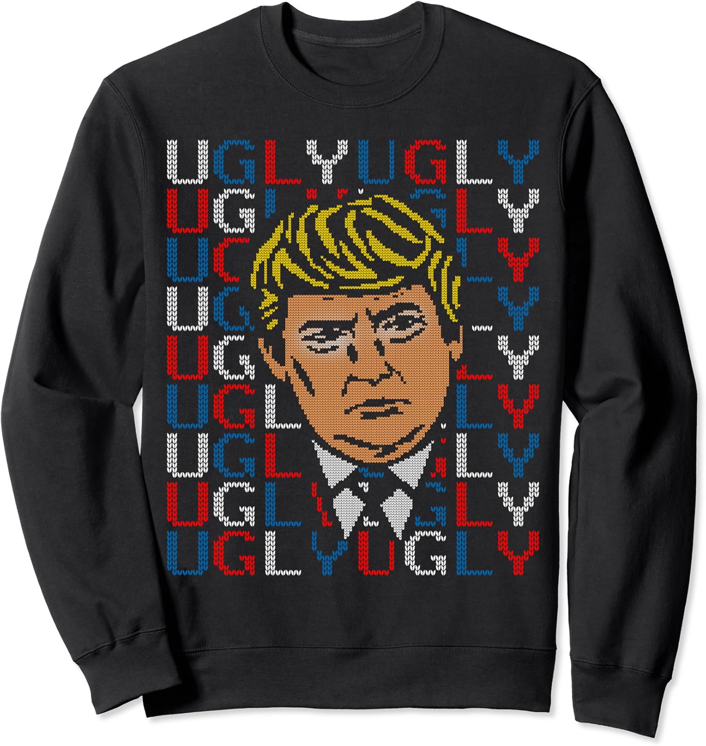 Trump Ugly Christmas Sweater Party AntiTrump Funny Shirts Ugly Christmas Sweater Trump